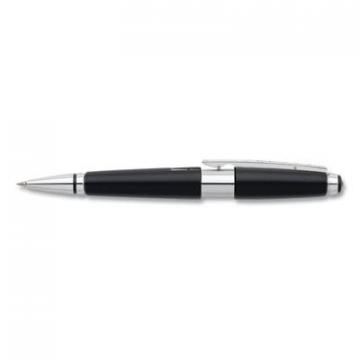 Cross Edge Retractable Gel Pen, Medium 0.7 mm, Black Ink, Black Barrel