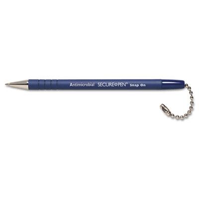 MMF Replacement Ballpoint Pen for the Secure-A-Pen System, 1mm, Blue Ink/Barrel