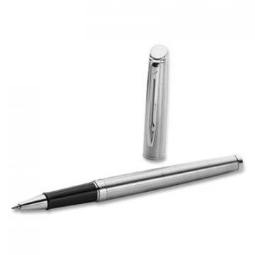 Waterman Hemisphere Roller Ball Pen, Stick, Fine 0.7 mm, Black Ink, Stainless Steel