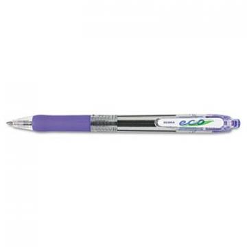 Zebra ECO Jimnie Clip Retractable Ballpoint Pen, 1mm, Blue Ink, Translucent Blue Barrel, Dozen