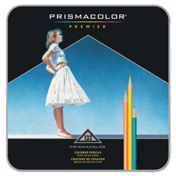 Prismacolor Premier Colored Pencil, 0.7 mm, 2B (#1), Assorted Lead/Barrel Colors, 132/Pack