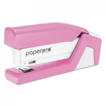 Bostitch InCourage Spring-Powered Compact Stapler, 20-Sheet Capacity, Pink/White