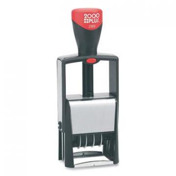 2000 PLUS Model 2360 Self-Inking Two-Color Message Dater, 5 Years