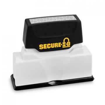 COSCO Secure-I-D Security Stamp, Obscures Area 2 1/2 x 5/16, Black