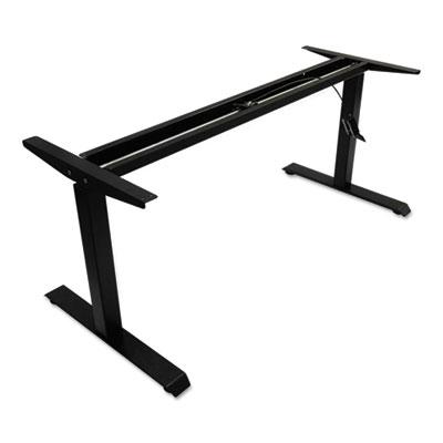 Alera AdaptivErgo Pneumatic Height-Adjustable Table Base, 26.18" to 39.57", Black