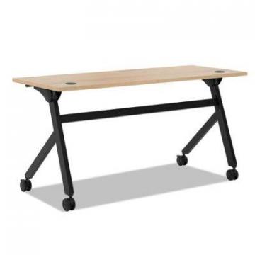 HON Multipurpose Table Flip Base Table, 60w x 24d x 29 3/8h, Wheat
