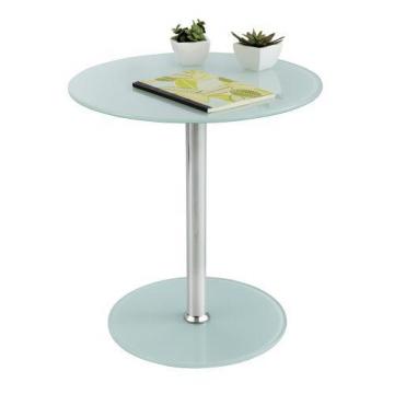 Safco 5095WH Glass Accent Table