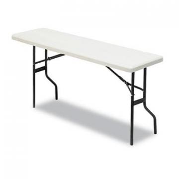 Iceberg IndestrucTables Too 1200 Series Folding Table, 60w x 18d x 29h, Platinum