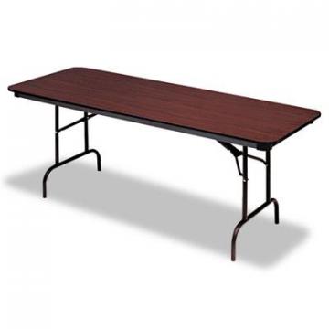 Iceberg Premium Wood Laminate Folding Table, Rectangular, 72w x 30d x 29h, Mahogany
