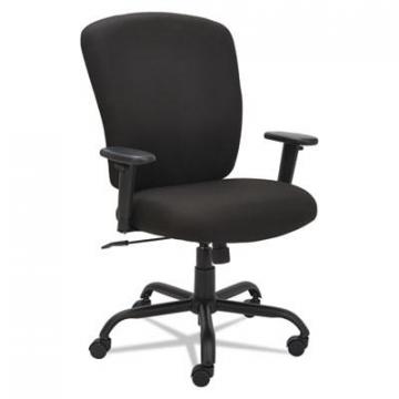 Alera Mota Series Big and Tall Chair, 450 lbs, Black Seat/Black Back
