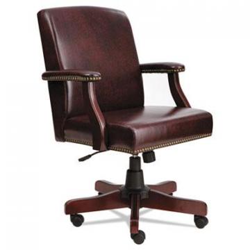 Alera Traditional Series Mid-Back Chair, 275 lbs, Oxblood Burgundy Seat/Oxblood Burgundy Back