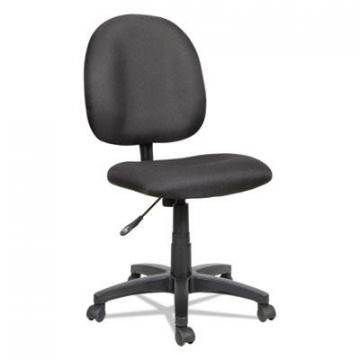 Alera Essentia Series Swivel Task Chair, 275 lbs, Black Seat/Black Back