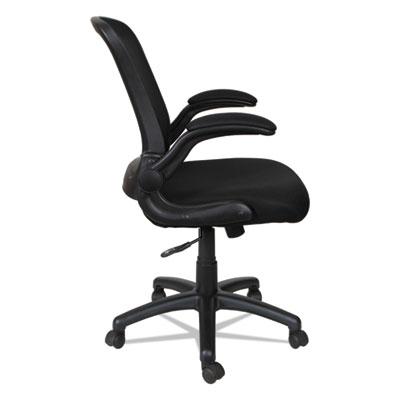 Alera EB-E Series Swivel/Tilt Mid-Back Mesh Chair, 275 lbs, Black Seat/Black Back