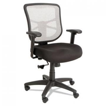 Alera Elusion Series Mesh Mid-Back Swivel/Tilt Chair, 275 lbs., Black Seat/White Back