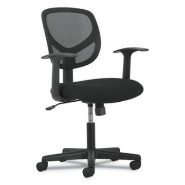 HON Basyx Sadie 1-Oh-Two Mid-Back Task Chairs, 250 lbs., Black Seat/Black Back