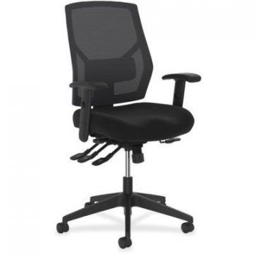 HON Basyx VL582 High-Back Task Chair, 250 lbs., Black Seat/Black Back