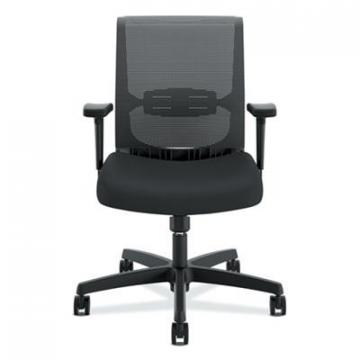 HON Convergence Mid-Back Task Chair with Swivel-Tilt Control, 275 lbs, Black Seat, Black Back