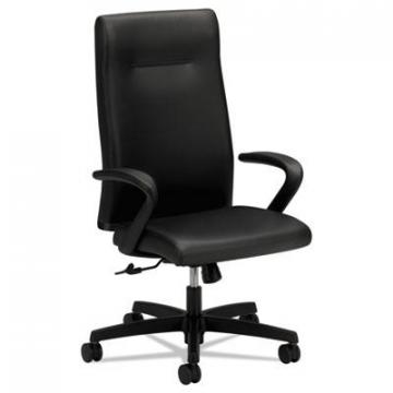 HON Ignition Series Executive High-Back Chair, 300 lbs., Black Seat/Black Back