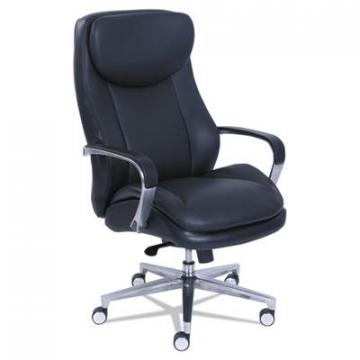 La-Z-Boy Commercial 2000 High-Back Executive Chair, 300 lbs., Black Seat/Black Back