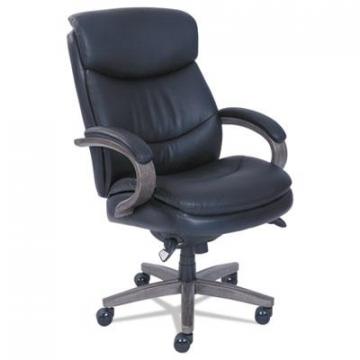La-Z-Boy Woodbury High-Back Executive Chair, 300 lbs., Black Seat/Black Back