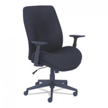 La-Z-Boy Baldwyn Series Mid Back Task Chair, 275 lbs., Black Seat/Black Back, Black Base
