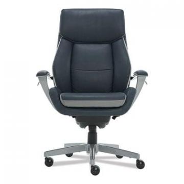 La-Z-Boy Alton Executive Chair, 275 lbs, Steel Blue Seat/Steel Blue Back, Light Gray Base