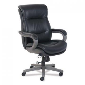 La-Z-Boy Wickingham Executive Chair, 275 lbs, Black Seat/Black Back