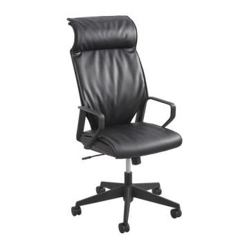 Safco 5075BL Priya Leather High Back Chair