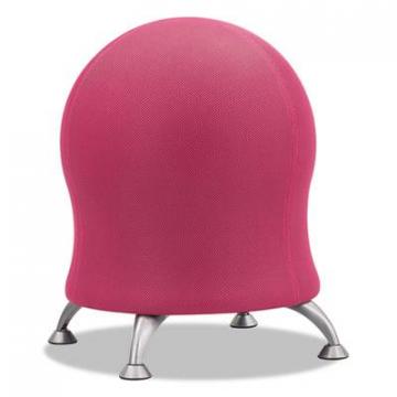 Safco Zenergy Ball Chair, Pink Seat/Pink Back, Silver Base