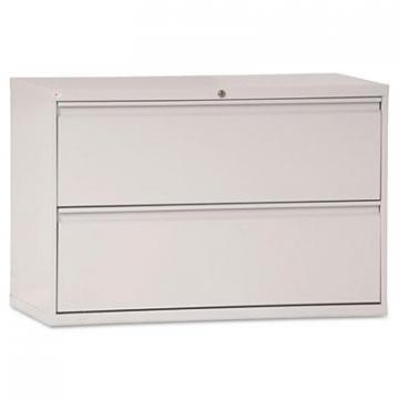 Alera Two-Drawer Lateral File Cabinet, 42w x 18d x 28h, Light Gray