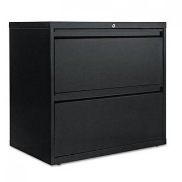 Alera Two-Drawer Lateral File Cabinet, 30w x 18d x 28h, Black