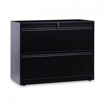 Alera Two-Drawer Lateral File Cabinet, 36w x 18d x 28h, Black