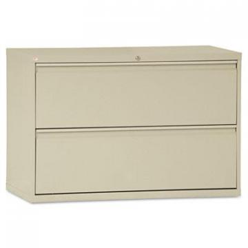 Alera Two-Drawer Lateral File Cabinet, 42w x 18d x 28h, Putty