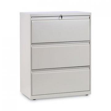 Alera Three-Drawer Lateral File Cabinet, 30w x 18d x 39.5h, Putty