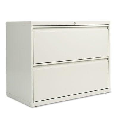 Alera Two-Drawer Lateral File Cabinet, 36w x 18d x 28h, Light Gray