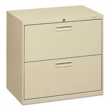 HON 500 Series Two-Drawer Lateral File, 30w x 18d x 28h, Putty