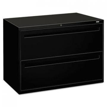 HON 700 Series Two-Drawer Lateral File, 42w x 19.25d x 28.38h, Black