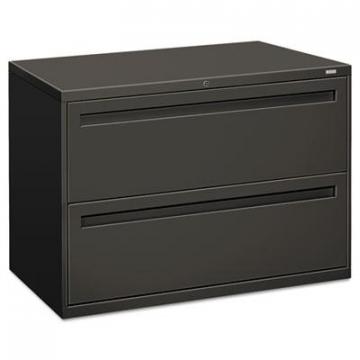 HON 700 Series Two-Drawer Lateral File, 42w x 19.25d x 28.38h, Charcoal