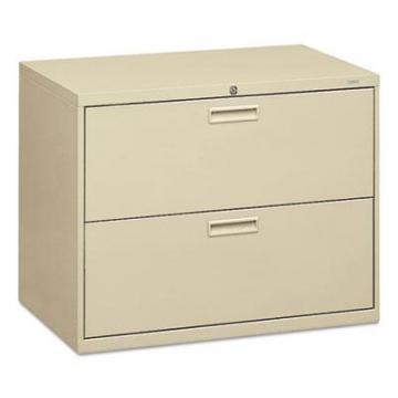 HON 500 Series Two-Drawer Lateral File, 36w x 18d x 28h, Putty