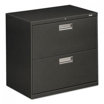 HON 600 Series Two-Drawer Lateral File, 30w x 19.25d x 28.38h, Charcoal