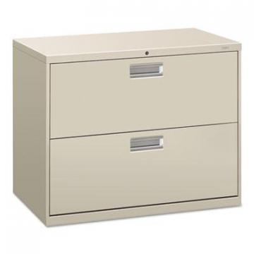 HON 600 Series Two-Drawer Lateral File, 36w x 19.25d x 28.38h, Light Gray
