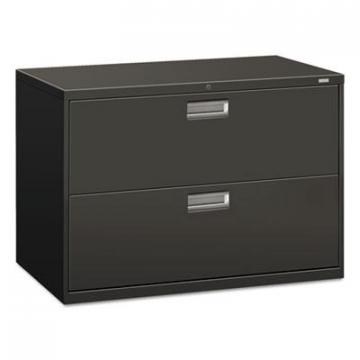 HON 600 Series Two-Drawer Lateral File, 42w x 19.25d x 28.38h, Charcoal