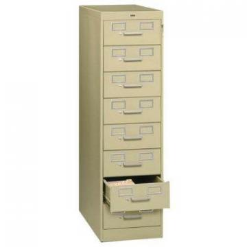 Tennsco Card Files & Media Storage Cabinet - 8-Drawer