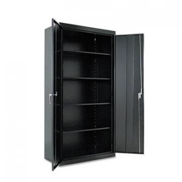 Alera Assembled 72" High Storage Cabinet, w/Adjustable Shelves, 36w x 18d, Black