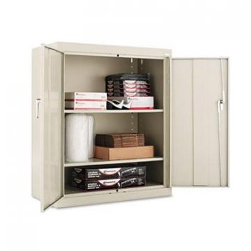 Alera Assembled 42" High Storage Cabinet, w/Adjustable Shelves, 36w x 18d, Putty
