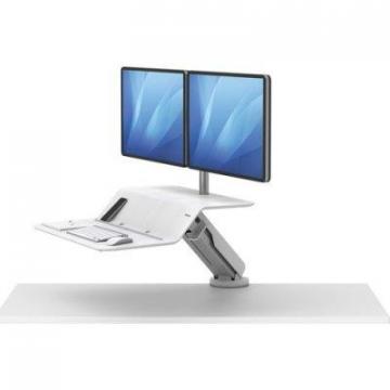 Fellowes Lotus RT Sit-Stand Workstation White Dual