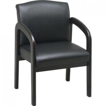 Lorell Deluxe Faux Guest Chair