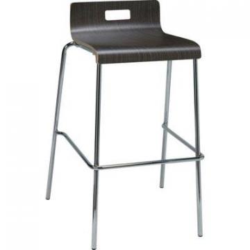 Lorell Bentwood Low Back Cafe Stool