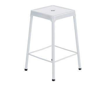 Safco 6605WH Counter-Height Steel Stool