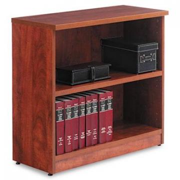 Alera Valencia Series Bookcase, Two-Shelf, 31 3/4w x 14d x 29 1/2h, Med Cherry